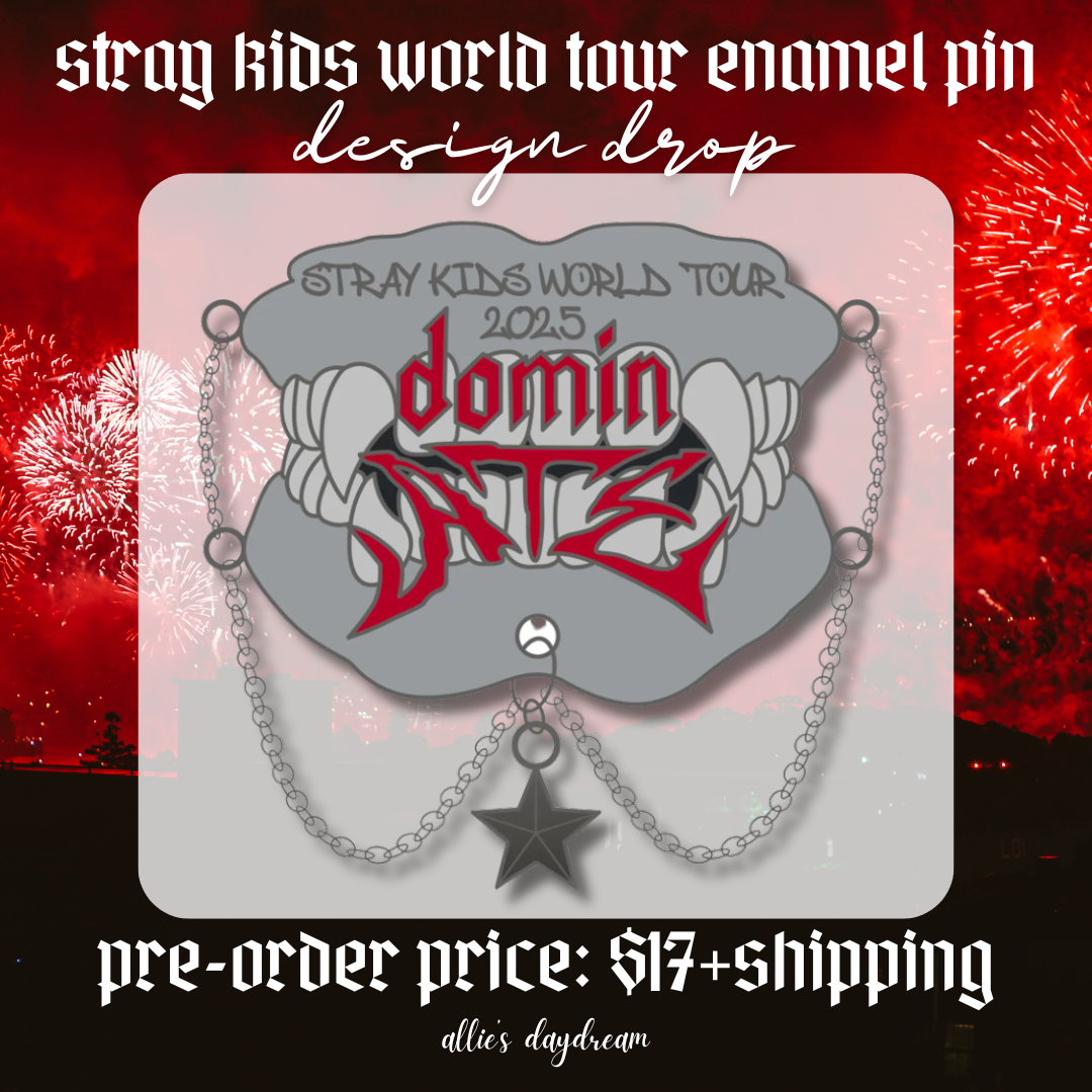 **PREORDER** Stray Kids Dominate World Tour Enamel Pin