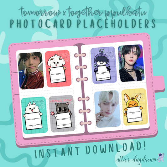 TXT Ppulbatu Missing Photocard Placeholder Card