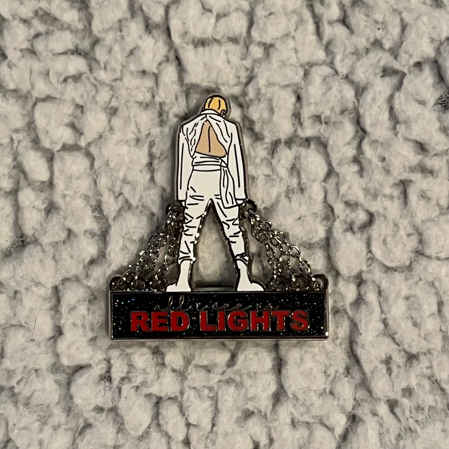 Stray Kids Bangchan Red Lights Enamel Pin