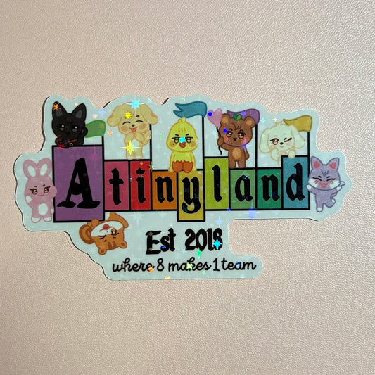 Ateez Aniteez Atinyland Holographic Sticker