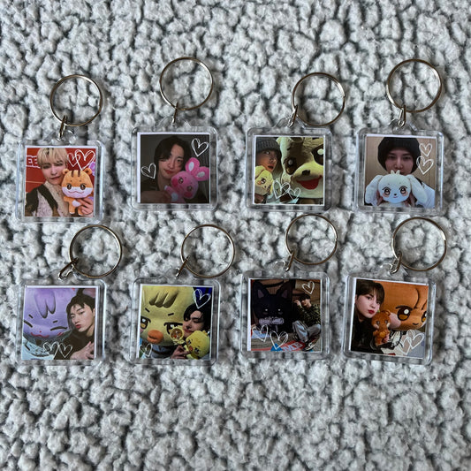 Ateez Aniteez Square Keychains