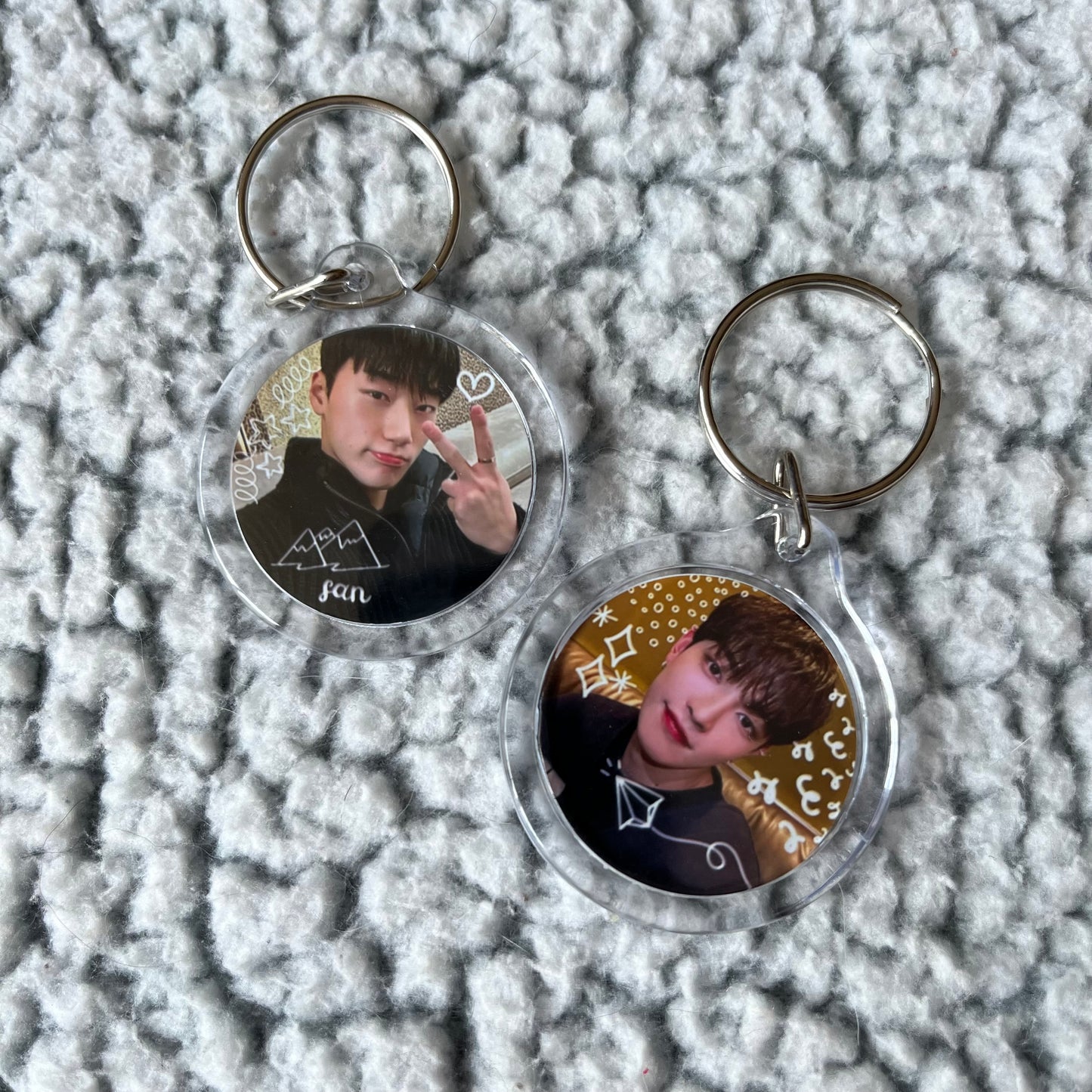 Ateez Double-Sided Circle Keychain