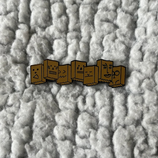 VeriVery Liminality EP: Love Paper Bags Enamel Pin