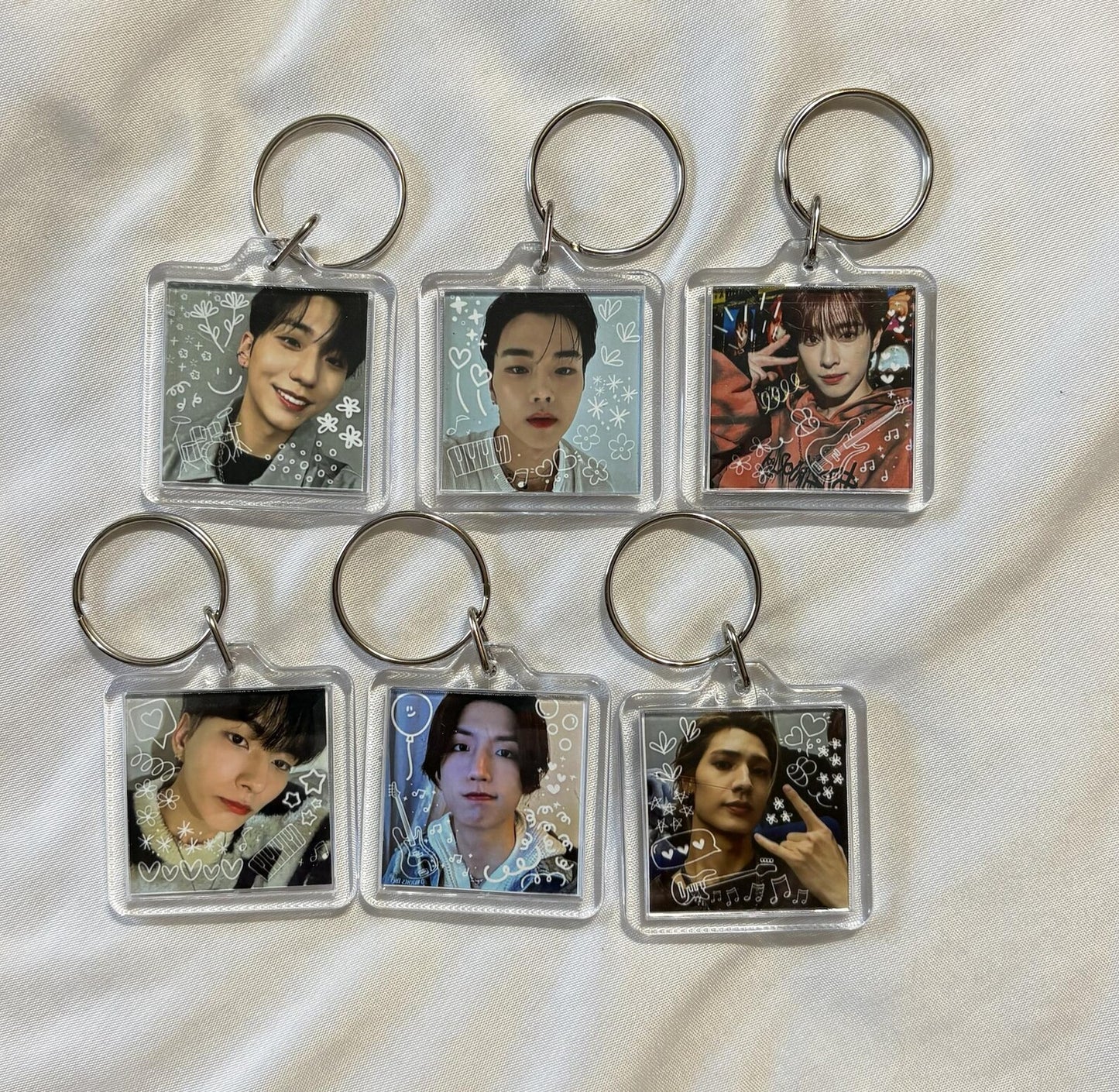 Xdinary Heroes Member Double-Sided Photo Keychain