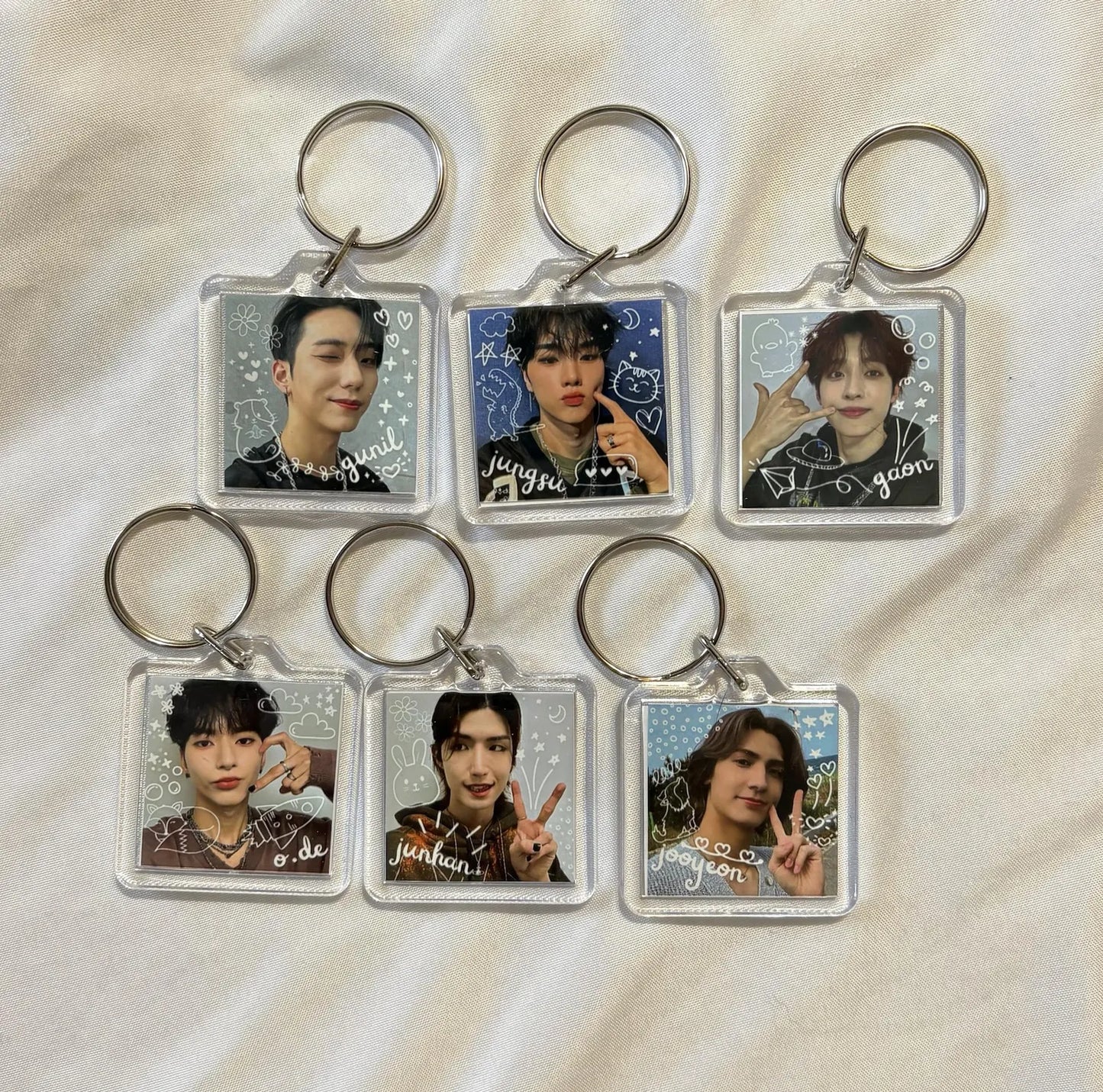 Xdinary Heroes Member Double-Sided Photo Keychain